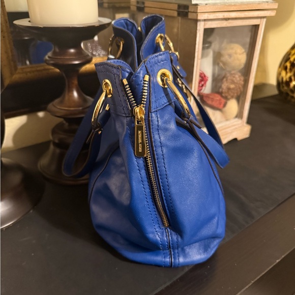 Michael Kors Blue Leather Tote Bag - Picture 4 of 7